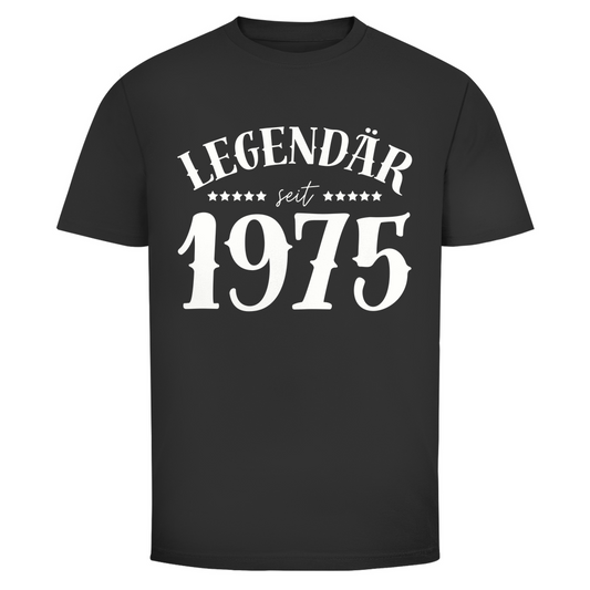 Herren T-Shirt "Legendär seit 1975" schwarz
