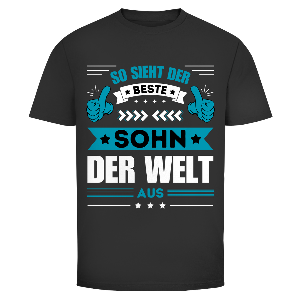 Herren T-Shirt "So sieht der beste Sohn der Welt aus"