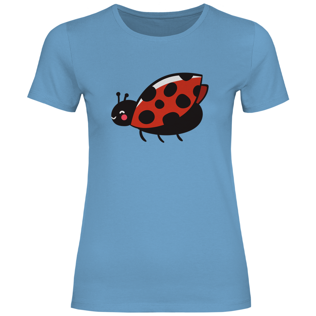 Damen T-Shirt "Fliegender Marienkäfer"