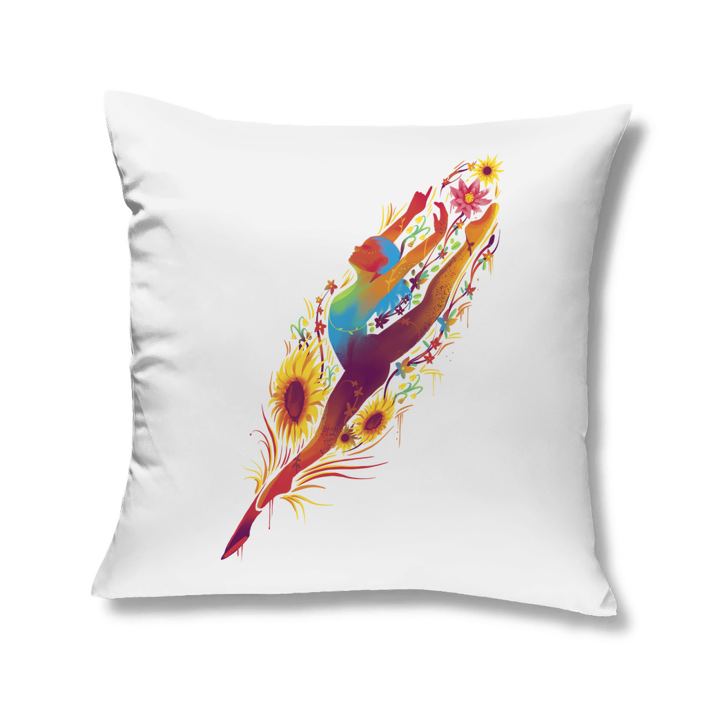 Sofakissen "Tänzerin im Blumenmotiv"