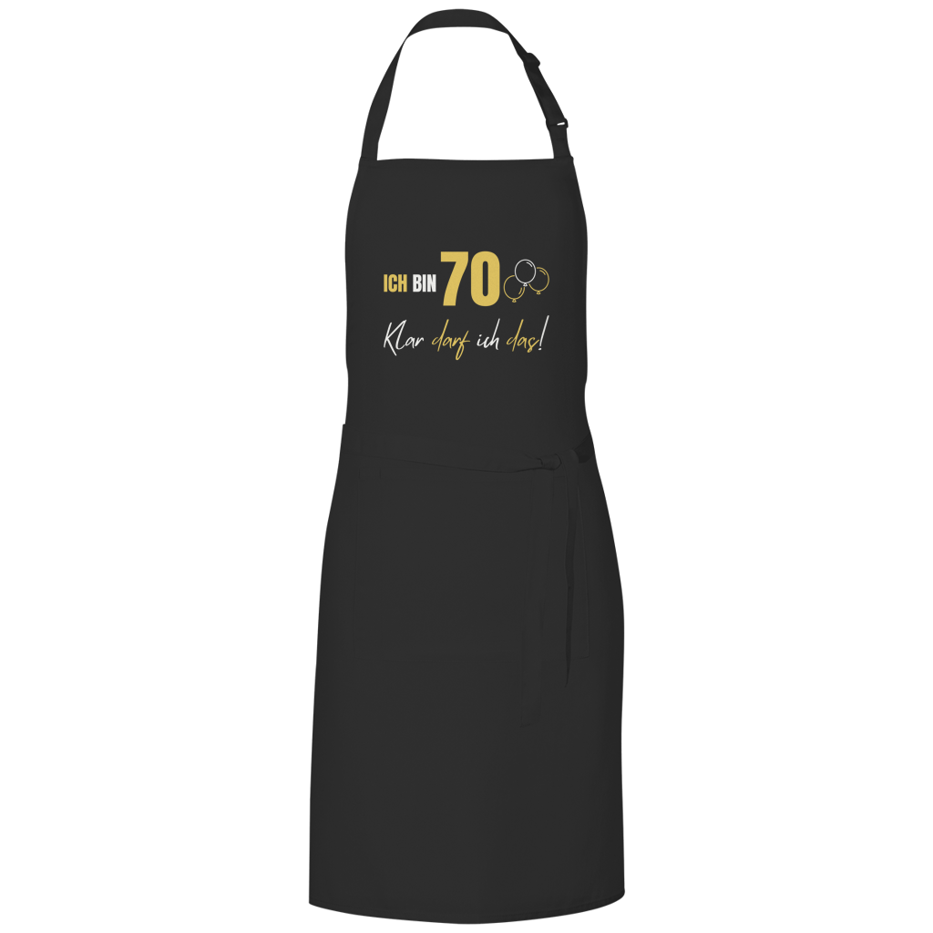 Grillschürze "Ich bin 70 - Klar darf ich das!"