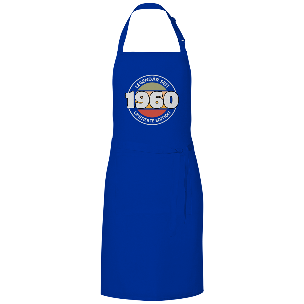 Grillschürze "Legendär seit 1960, Limitierte Edition" blau