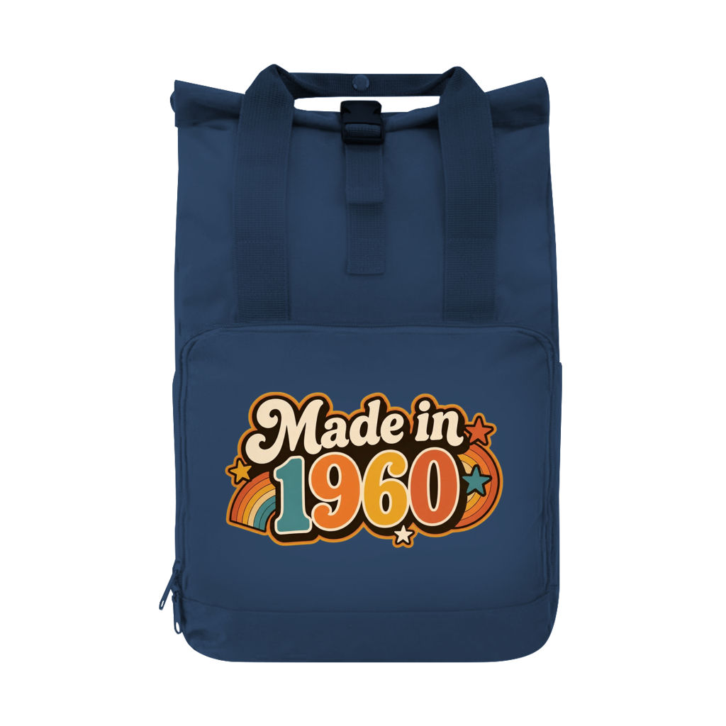 Rucksack "Made in 1960" (Retro-Motiv) navy