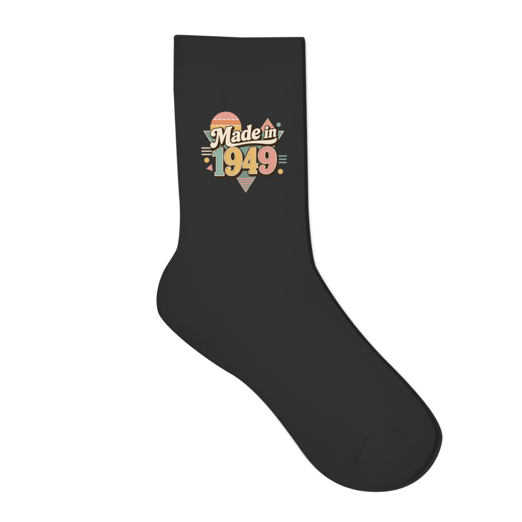 Socken "Made in 1949" (Retro-Motiv)