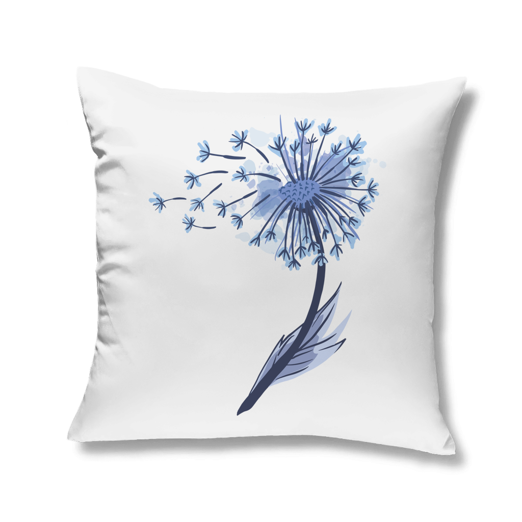 Kopfkissen "Pusteblume im Wasserfarben-Stil"