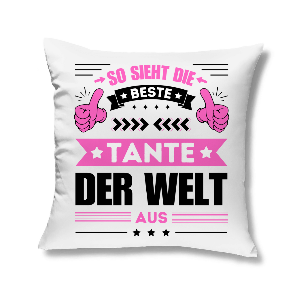 Sofakissen "So sieht die beste Tante der Welt aus"