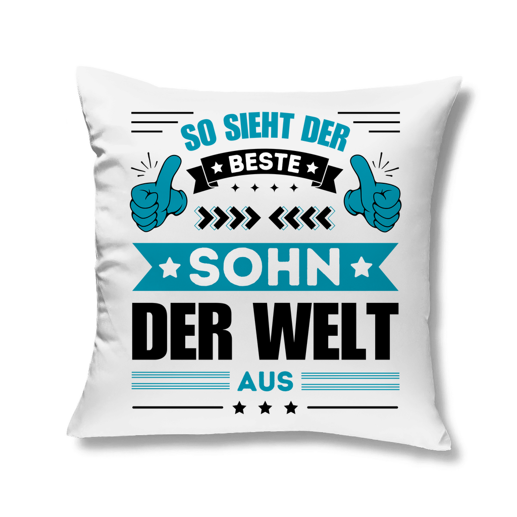 Sofakissen "So sieht der beste Sohn der Welt aus"
