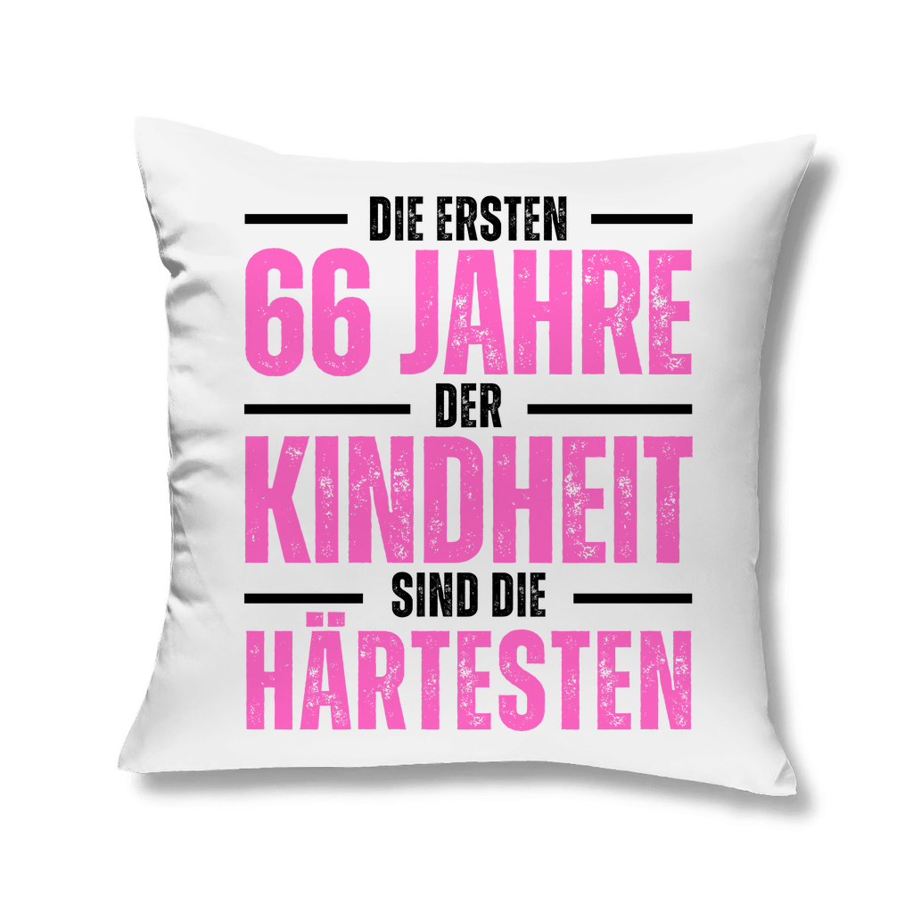 Sofakissen "Die ersten 66 Jahre der Kindheit"