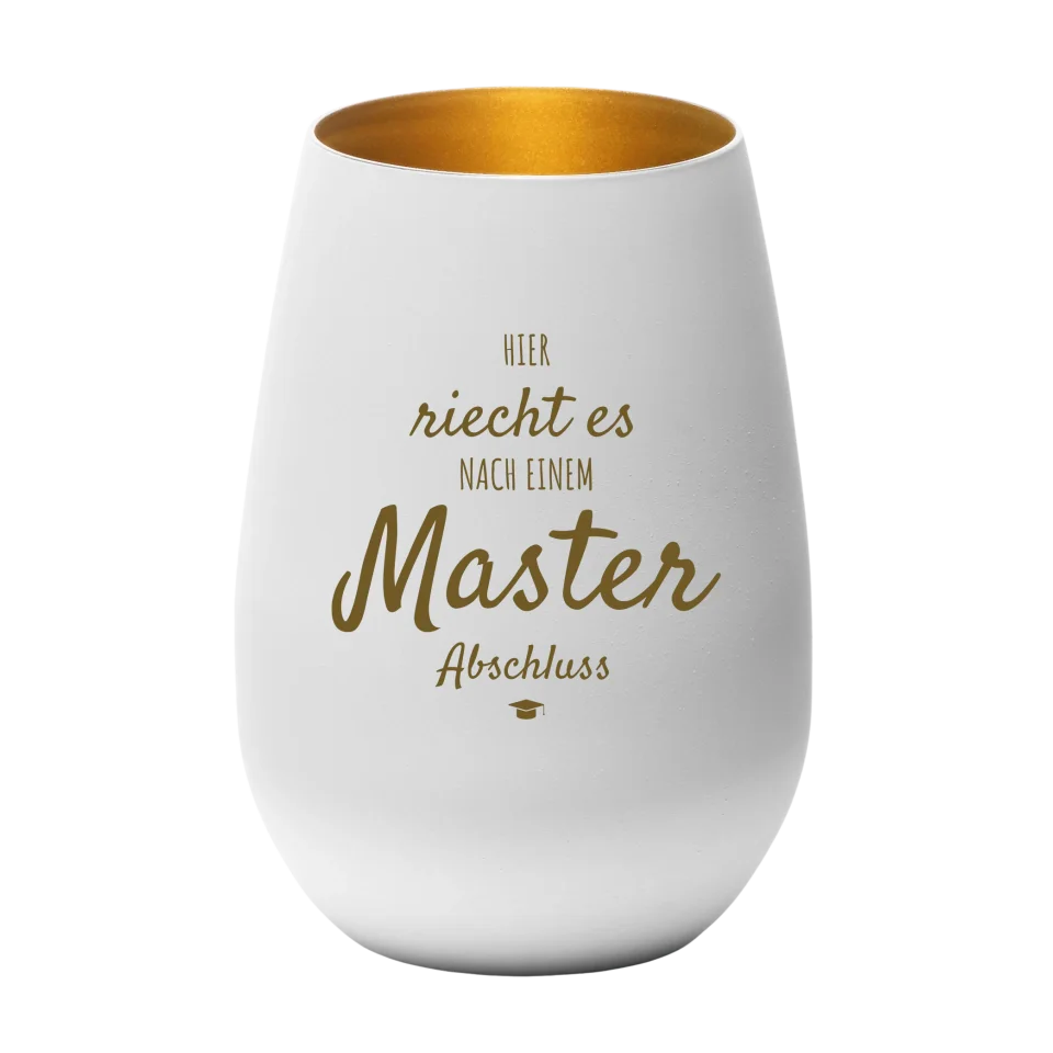 Windlicht "Hier riecht es nach einem Masterabschluss"