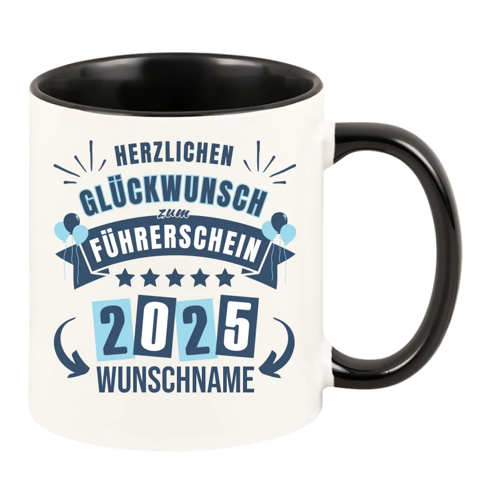 Personalisierte Führerschein Tasse