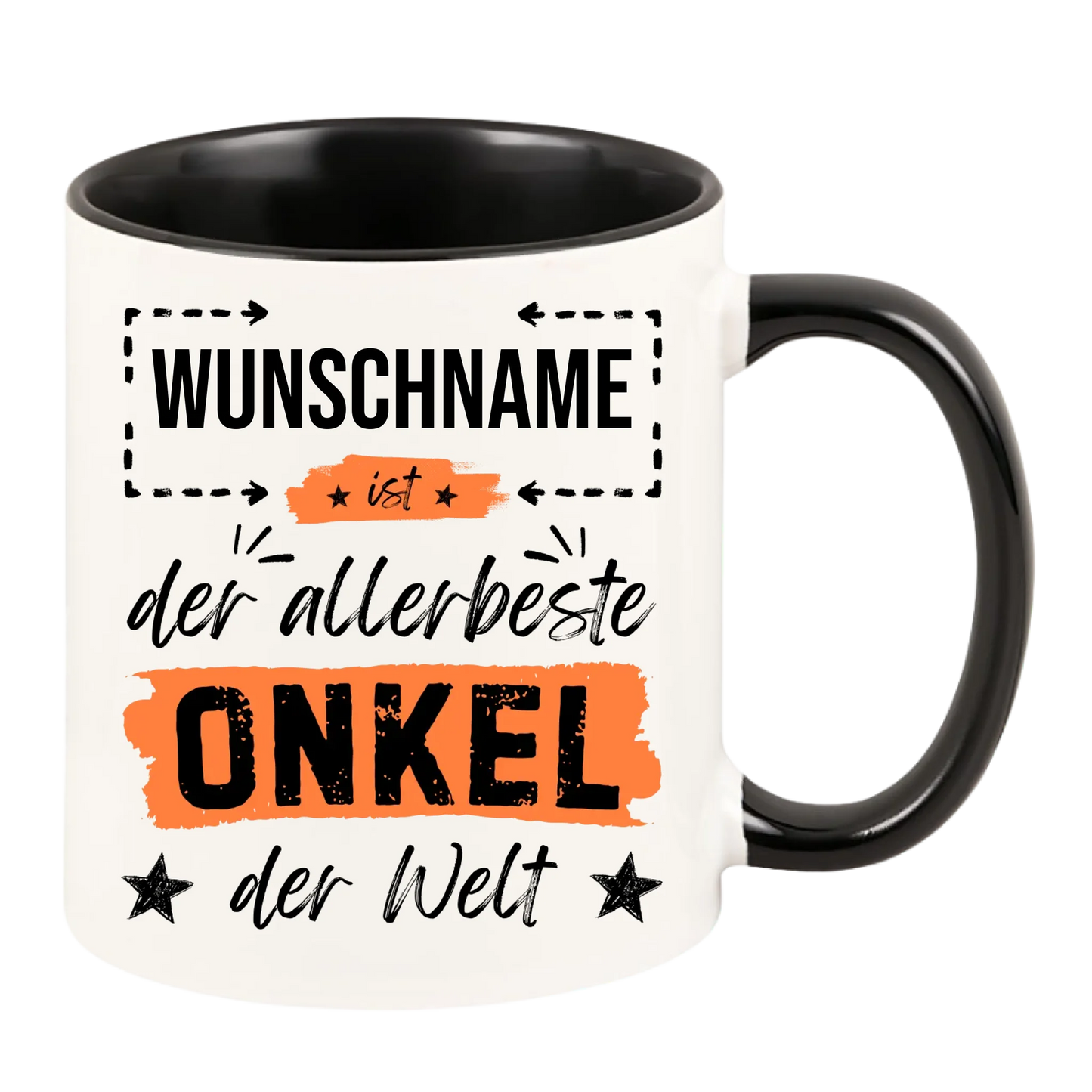 Personalisierte Tasse "Allerbester Onkel der Welt"