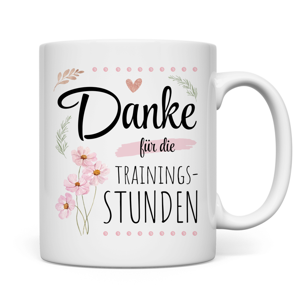 Tasse "Danke für die Trainingsstunden"