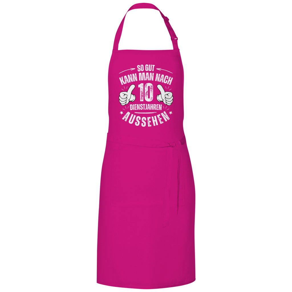 Grillschürze "So gut kann man nach 10 Dienstjahren aussehen"