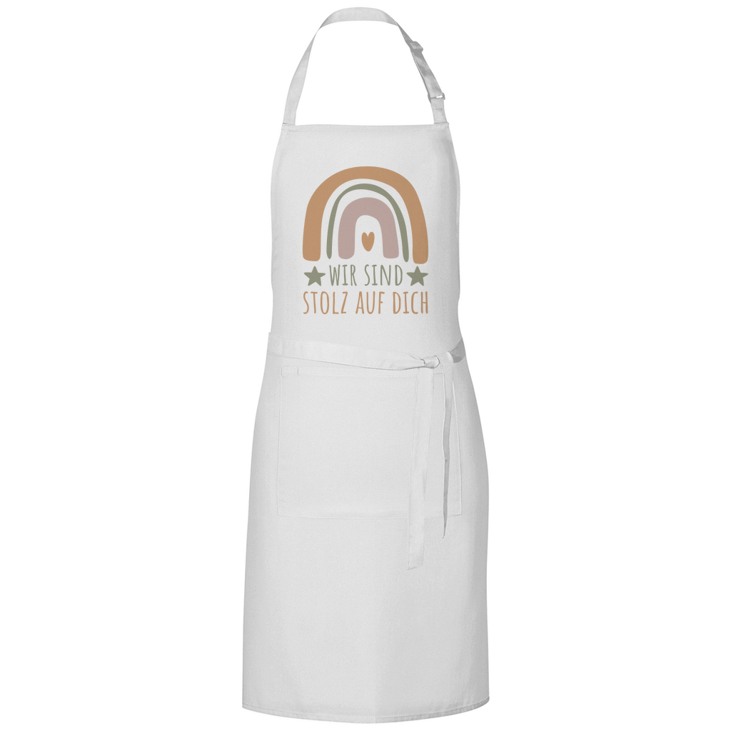 Grillschürze "Wir sind stolz auf dich" (Regenbogen)