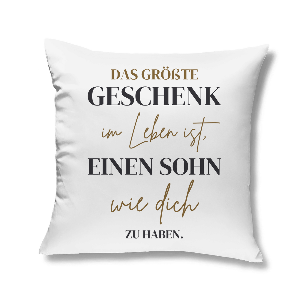 Sofakissen "Das größte Geschenk im Leben" (Sohn)