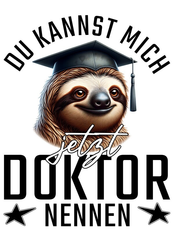 Tisch-Aufsteller "Du kannst mich jetzt Doktor nennen" (13x18cm)