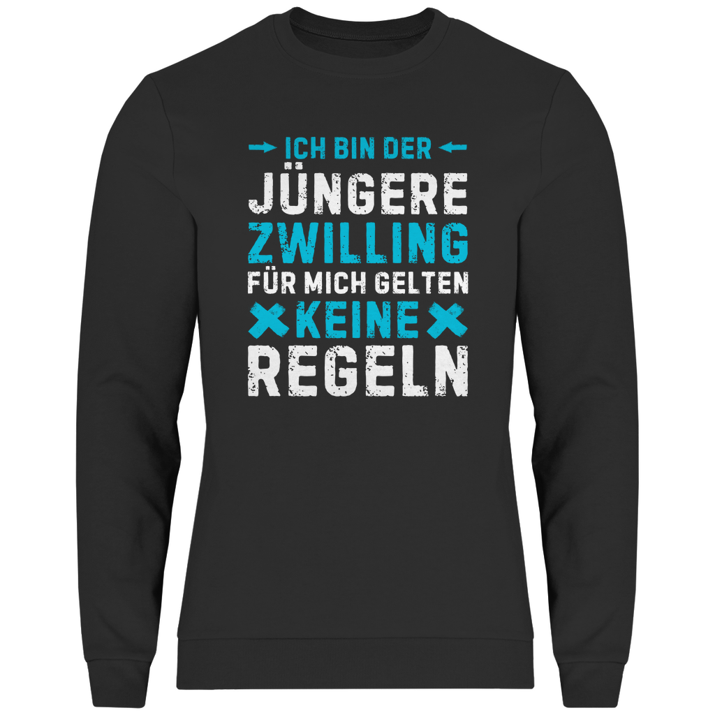 Männer Sweatshirt "Ich bin der jüngere Zwilling"