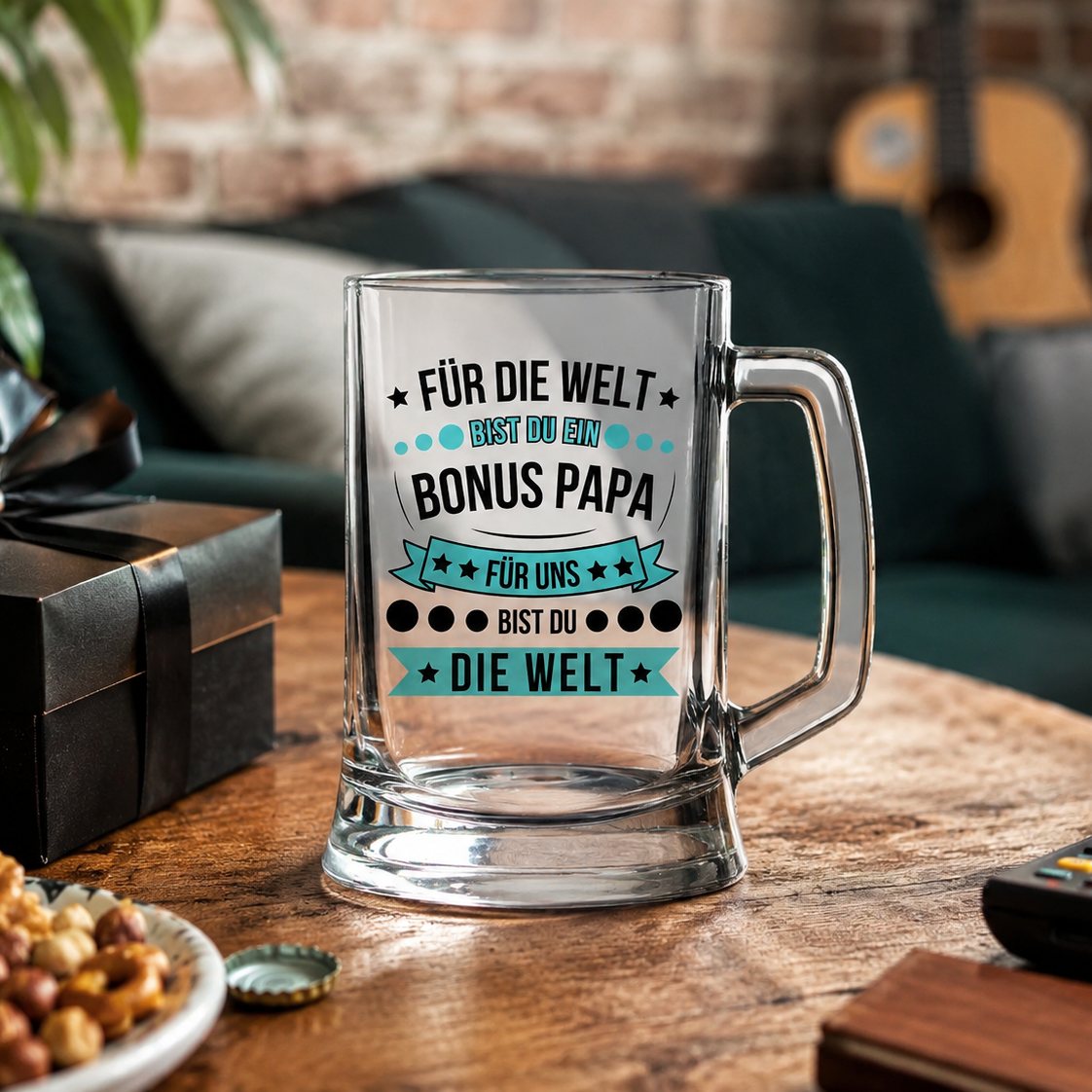 Bierkrug Bonuspapa Geschenk