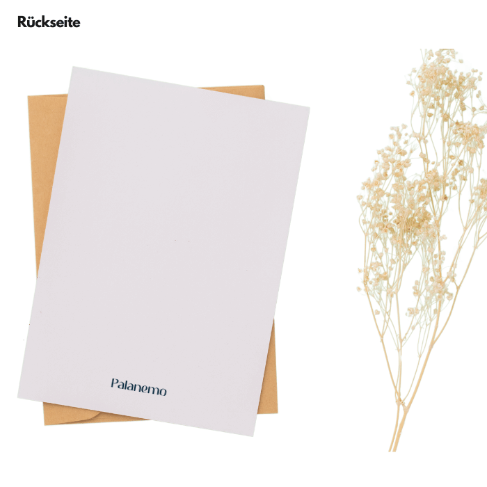 Glückwunschkarte Rückseite