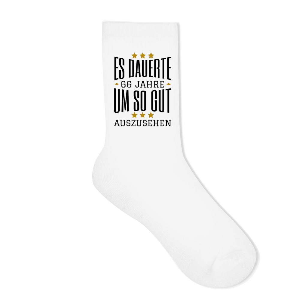 Socken "Es dauerte 66 Jahre um so gut auszusehen"