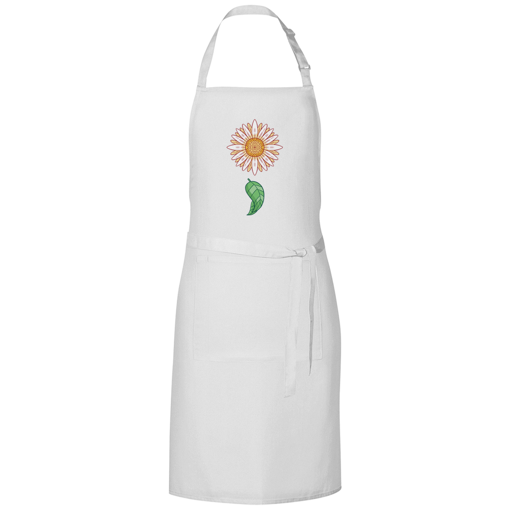 Kochschürze "Gänseblümchen mit Blatt"