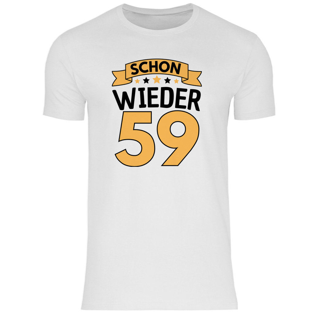 Herren T-Shirt "Schon wieder 59" (Orangenes Motiv)