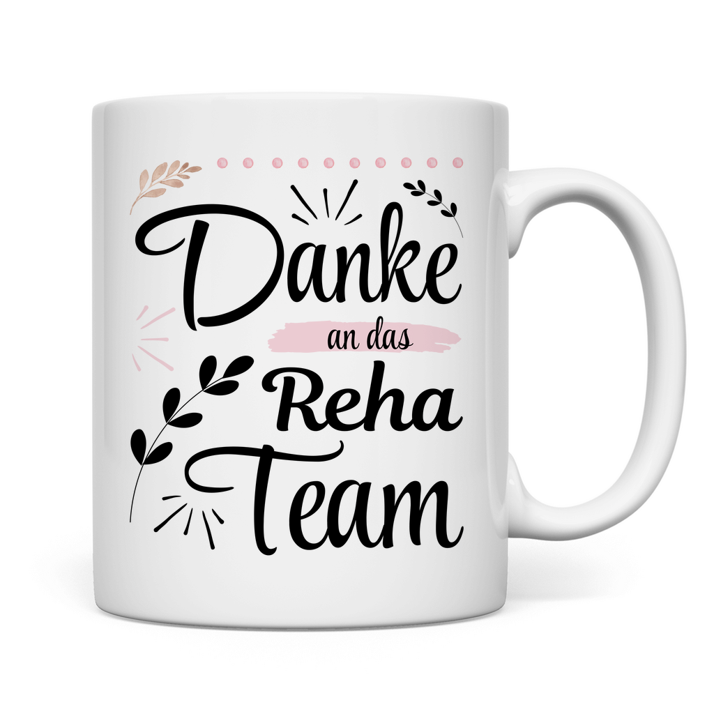 Tasse "Danke an das Reha-Team"