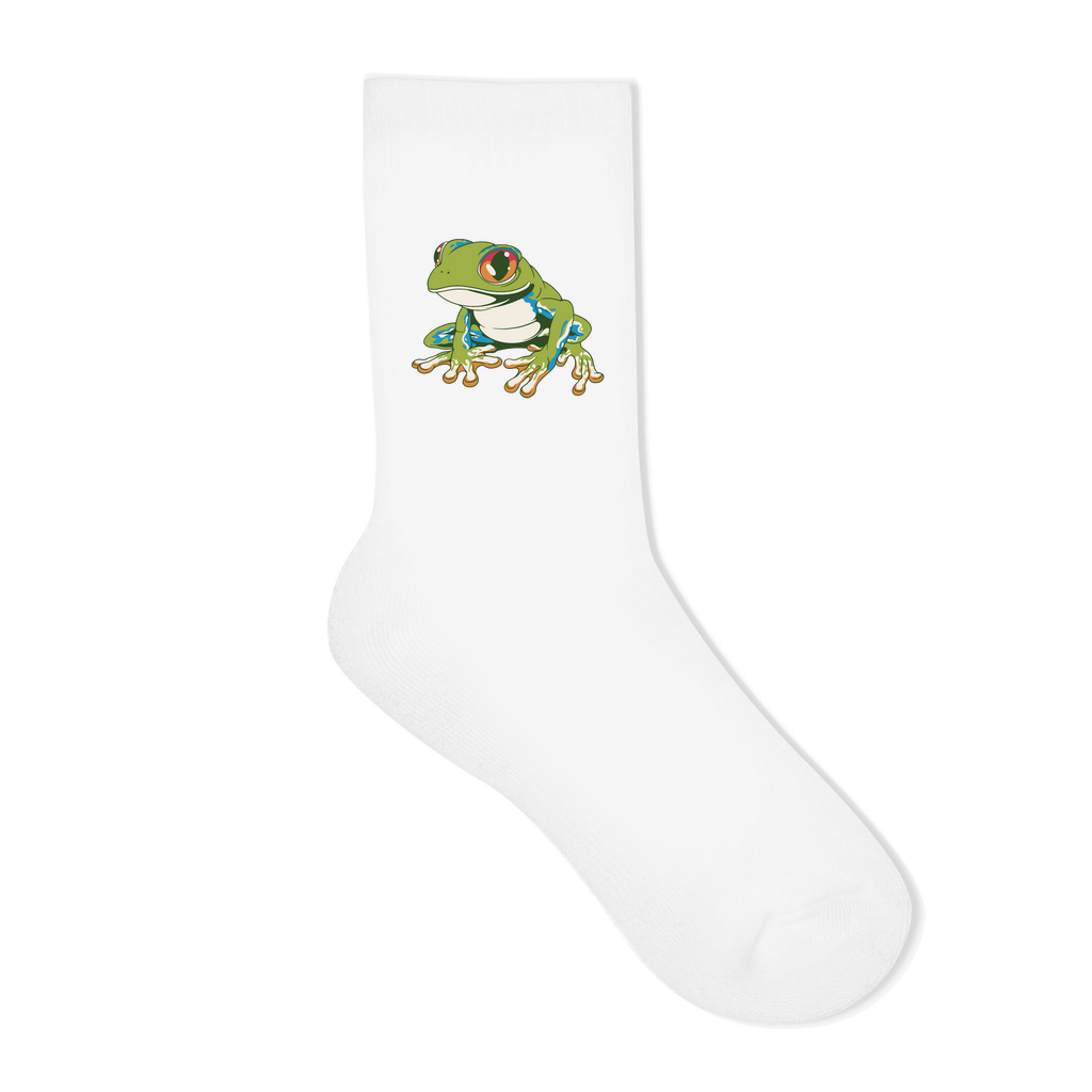 Socken "Frosch mit roten Augen"