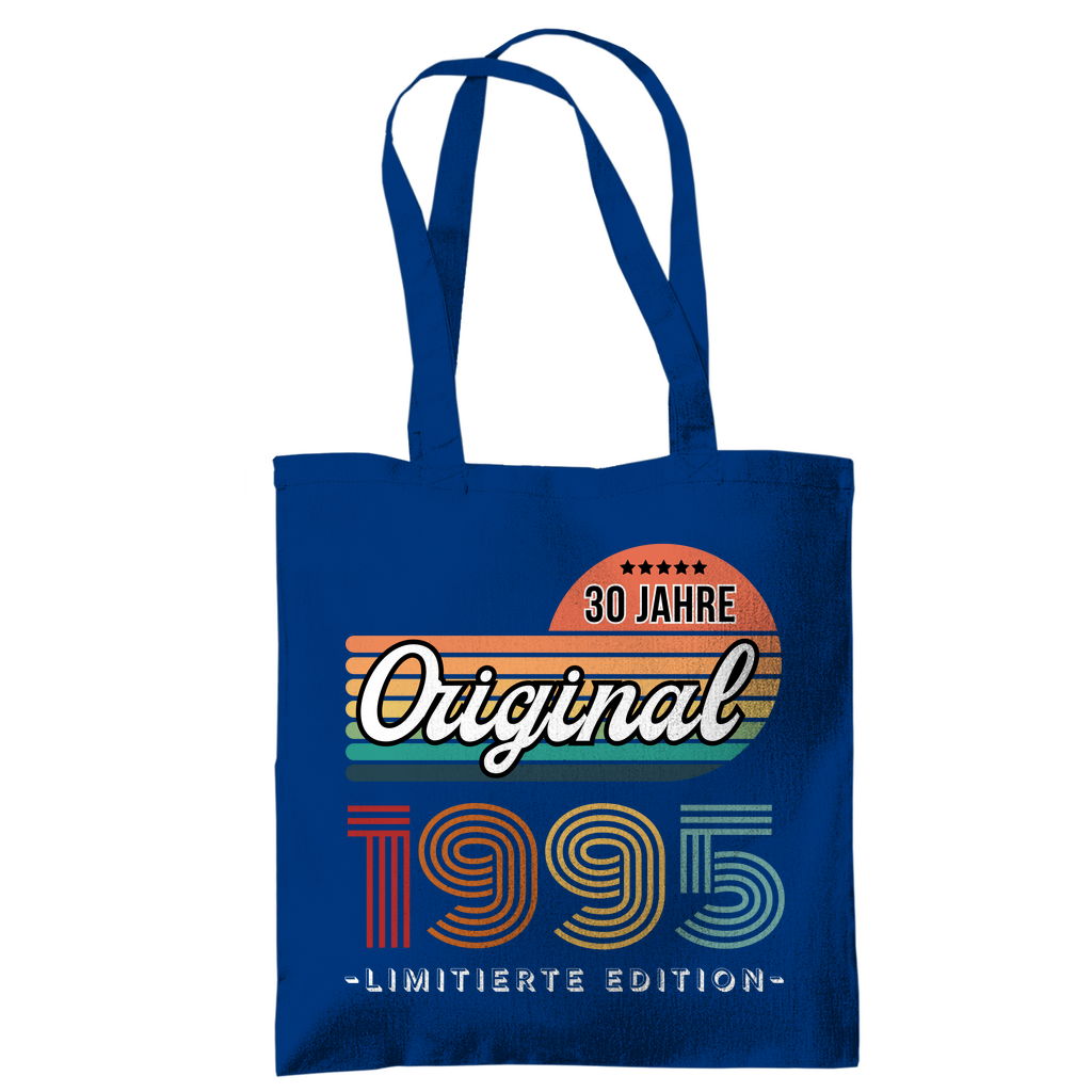Tragetasche "30 Jahre Original 1995" blau