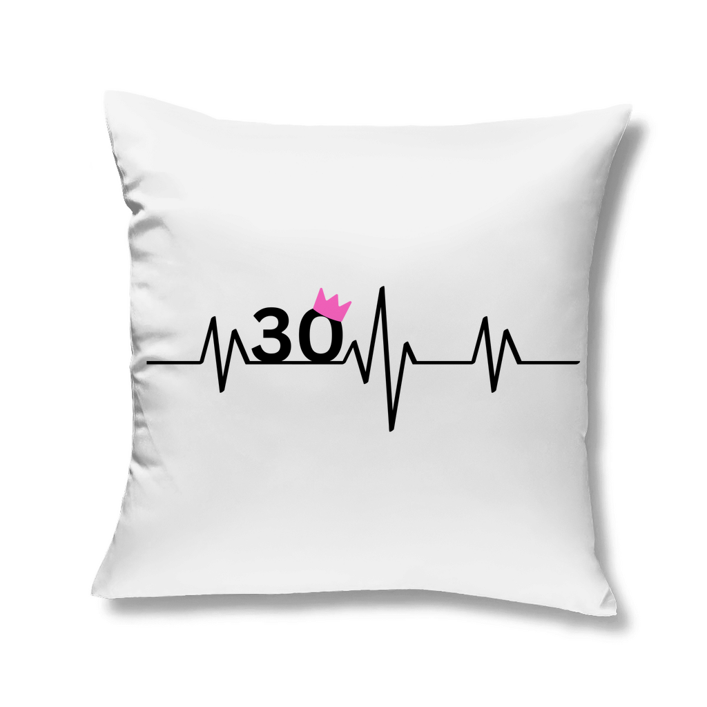Sofakissen "30 Jahre mit rosa Krone"