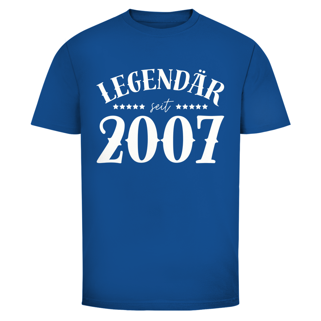 Männer T-Shirt "Legendär seit 2007" blau