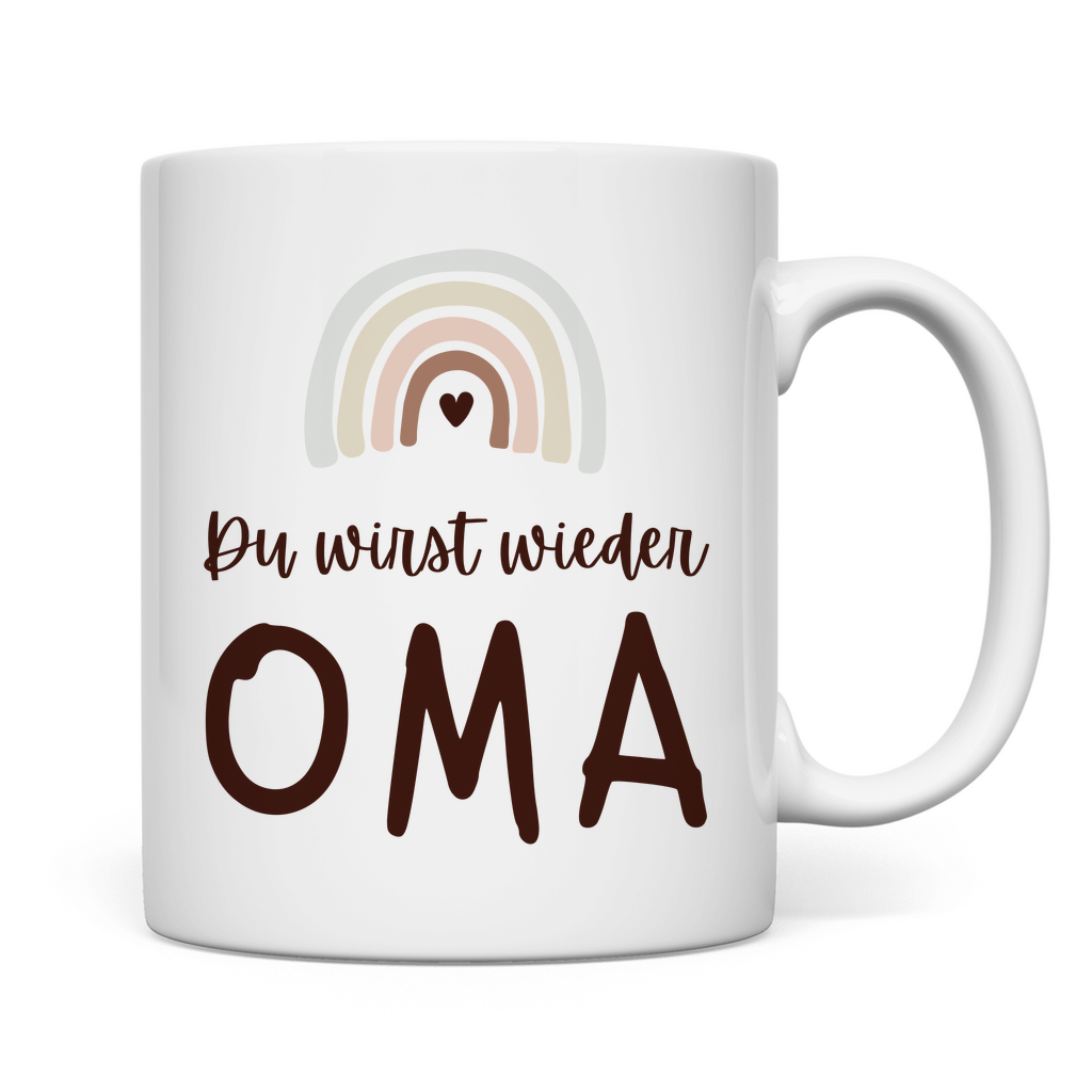 Tasse "Du wirst wieder Oma" Rückseite