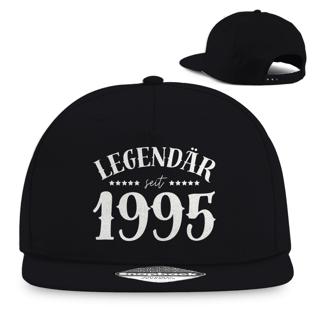 Snapback Cap "Legendär seit 1995" schwarz