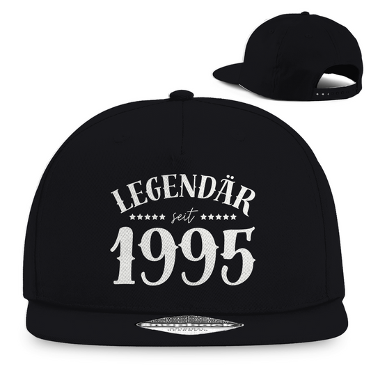 Snapback Cap "Legendär seit 1995" schwarz