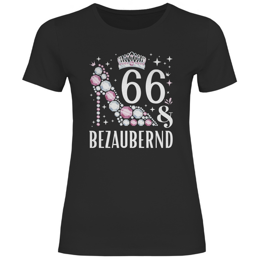Damen T-Shirt "66 und bezaubernd"