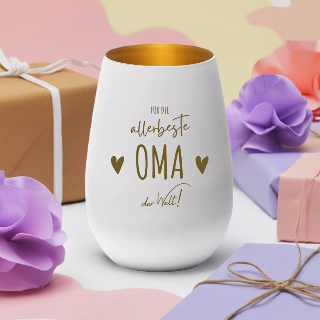 Windlicht "Für die allerbeste Oma der Welt"