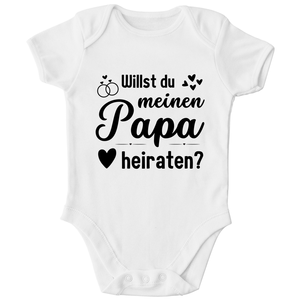 Baby Bio Body "Willst du meinen Papa heiraten?"