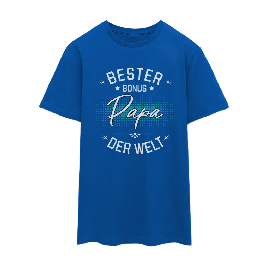Männer T-Shirt "Bester Bonus Papa der Welt" royalblau