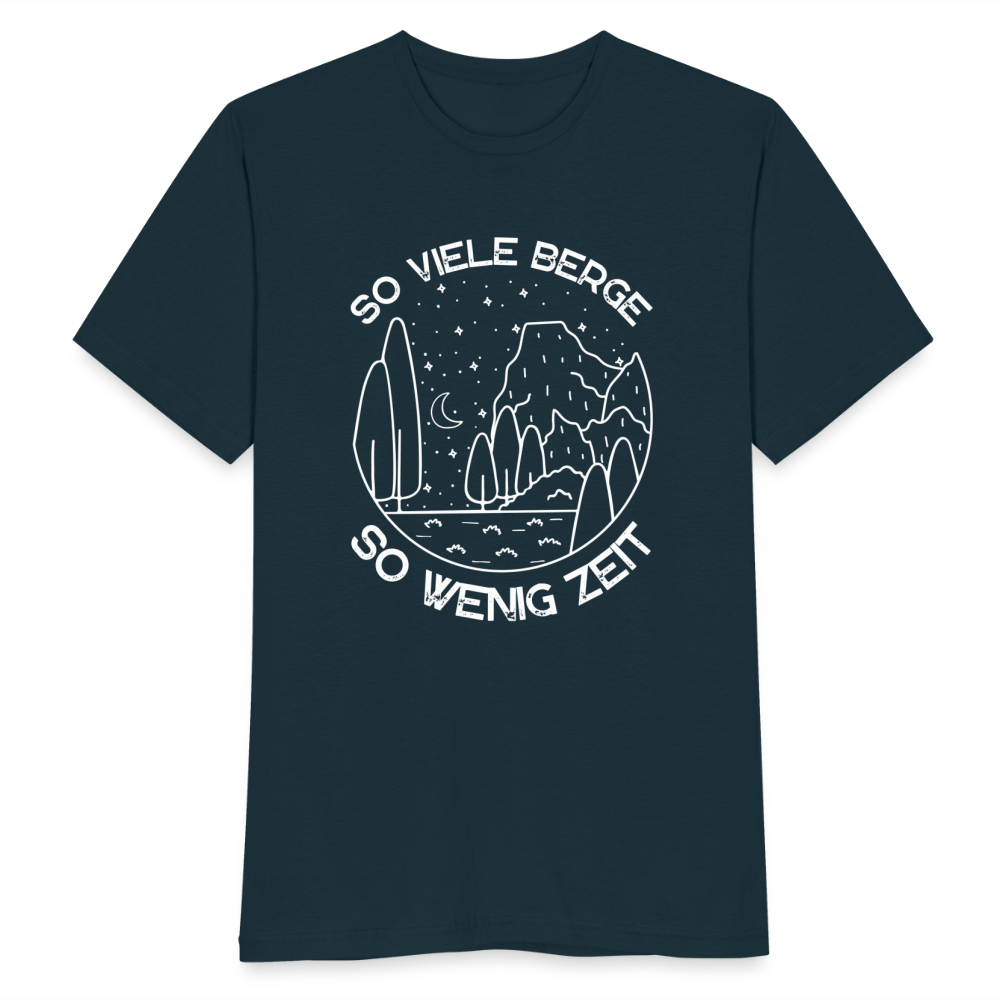 Männer T-Shirt "So viele Berge, so wenig Zeit" - Navy