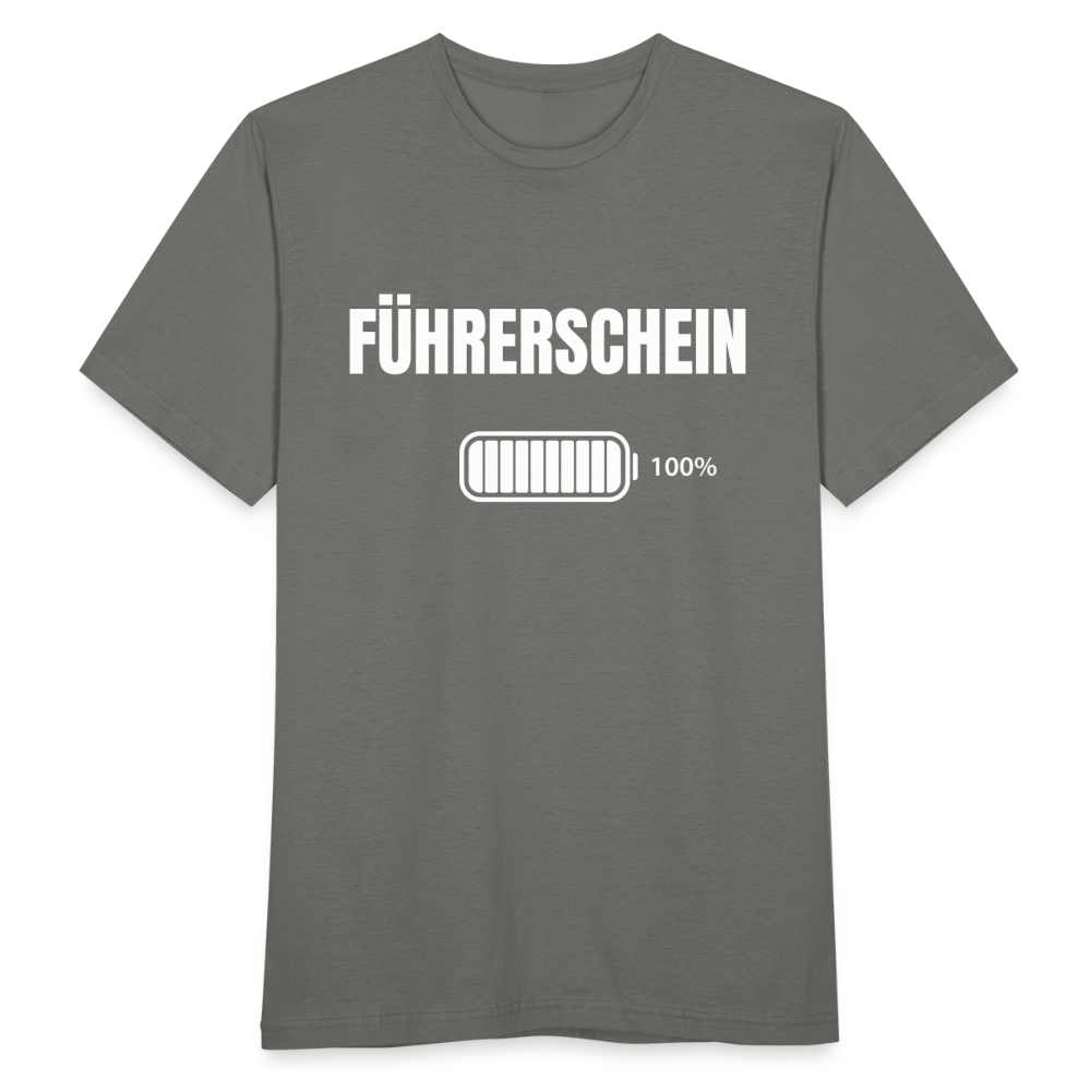 Männer T-Shirt "Führerschein 100%" - Graphit