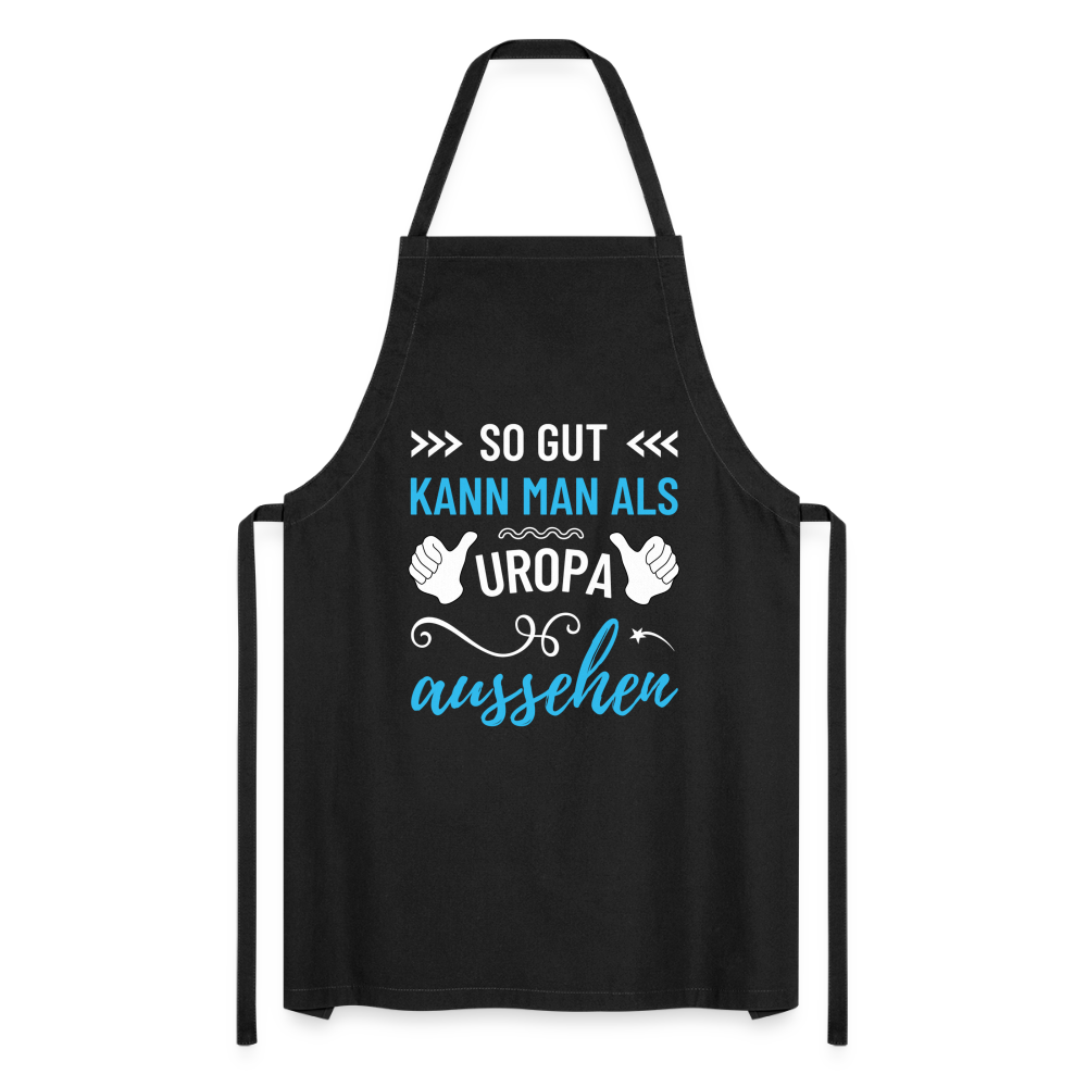 Kochschürze "So gut kann man als Uropa aussehen" - Schwarz