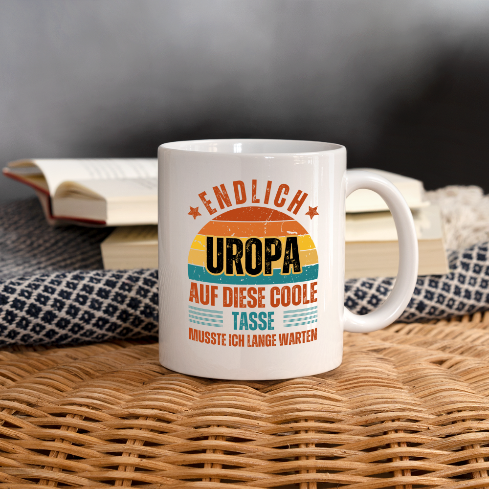 Tasse "Endlich Uropa" - weiß