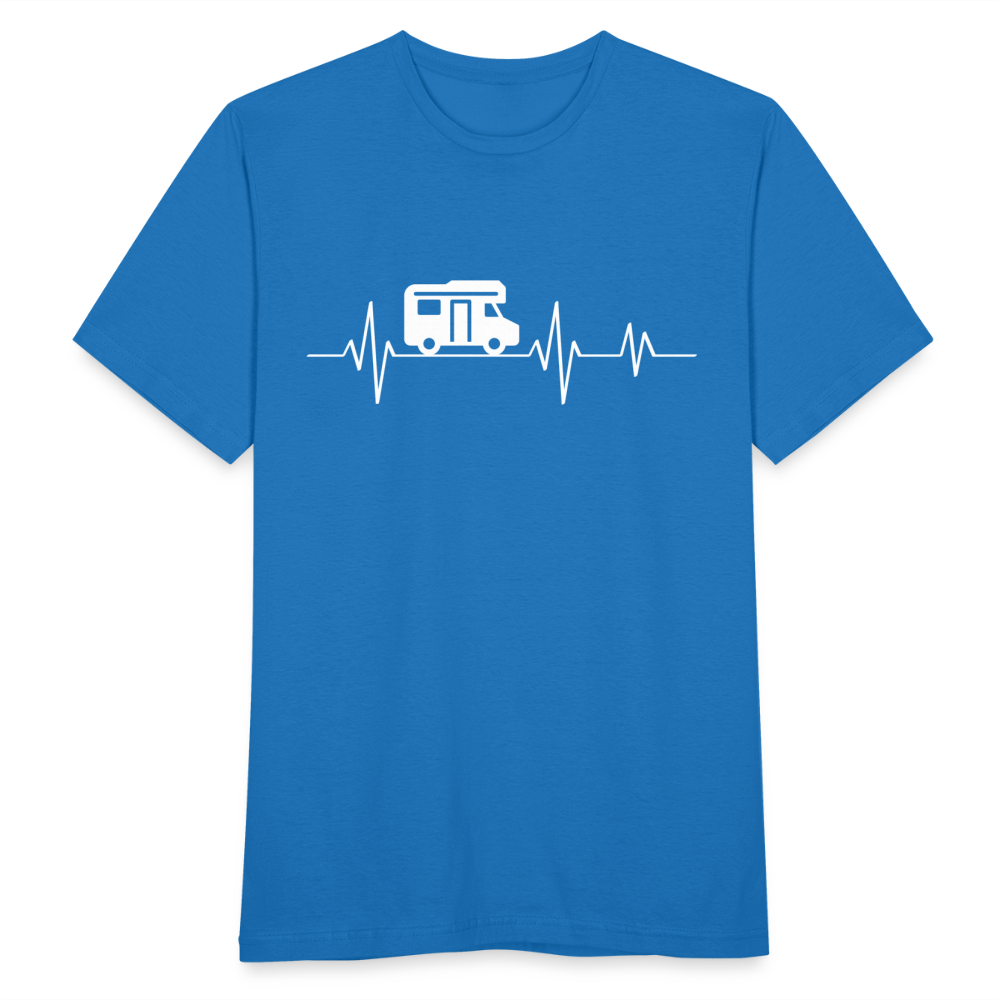 Männer T-Shirt "Camping Wohnwagen Herzschlag" - Royalblau