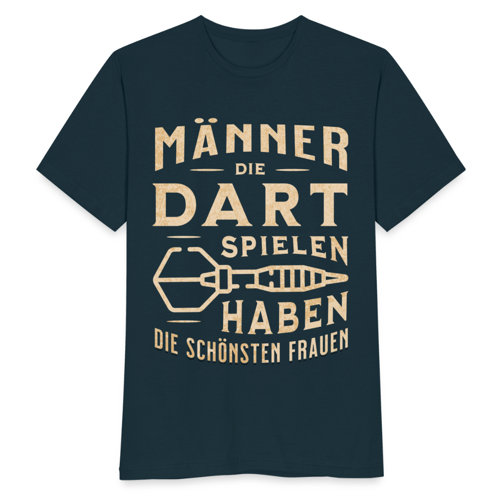 Männer T-Shirt "Männer, die Dart spielen, haben die schönsten Frauen" - Navy