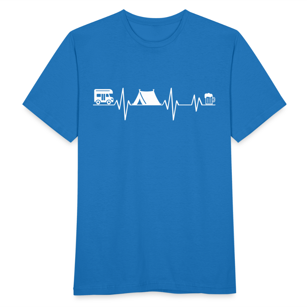 Männer T-Shirt "Wohnwagen Zelt Bier" - Royalblau
