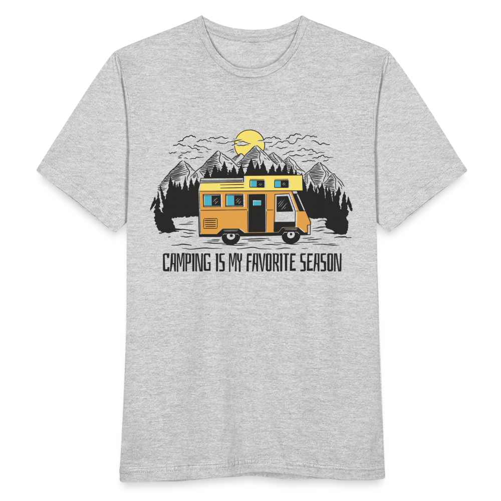 Männer T-Shirt "Camping is my favorite Season" - Grau meliert