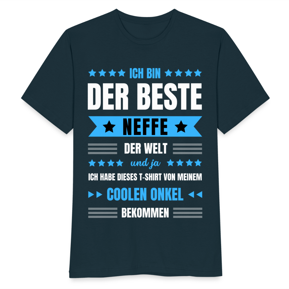 Männer T-Shirt "Ich bin der beste Neffe der Welt" (von Onkel) - Navy