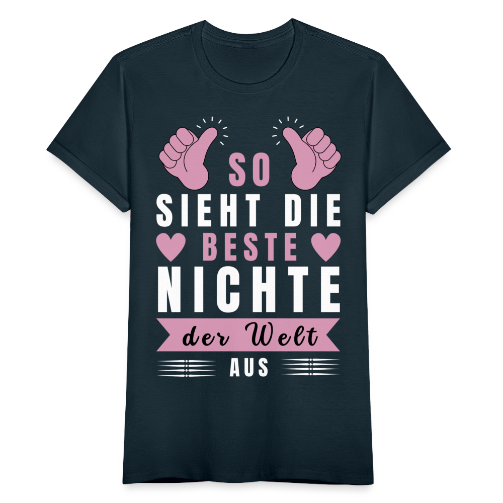Frauen T-Shirt "So sieht die beste Nichte der Welt aus" - Navy