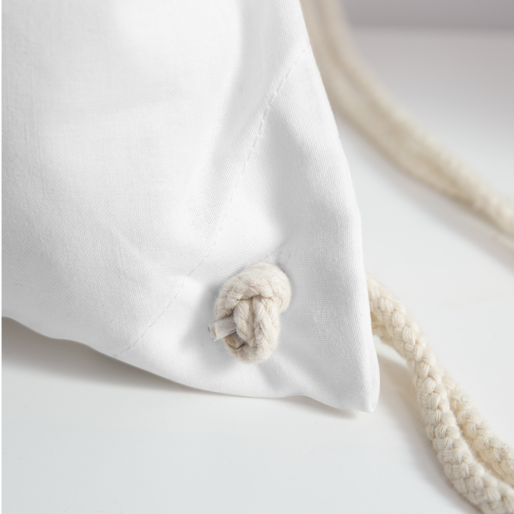 Turnbeutel "Für die allerbeste Nichte der Welt" (Süßes Herzmotiv) - weiß