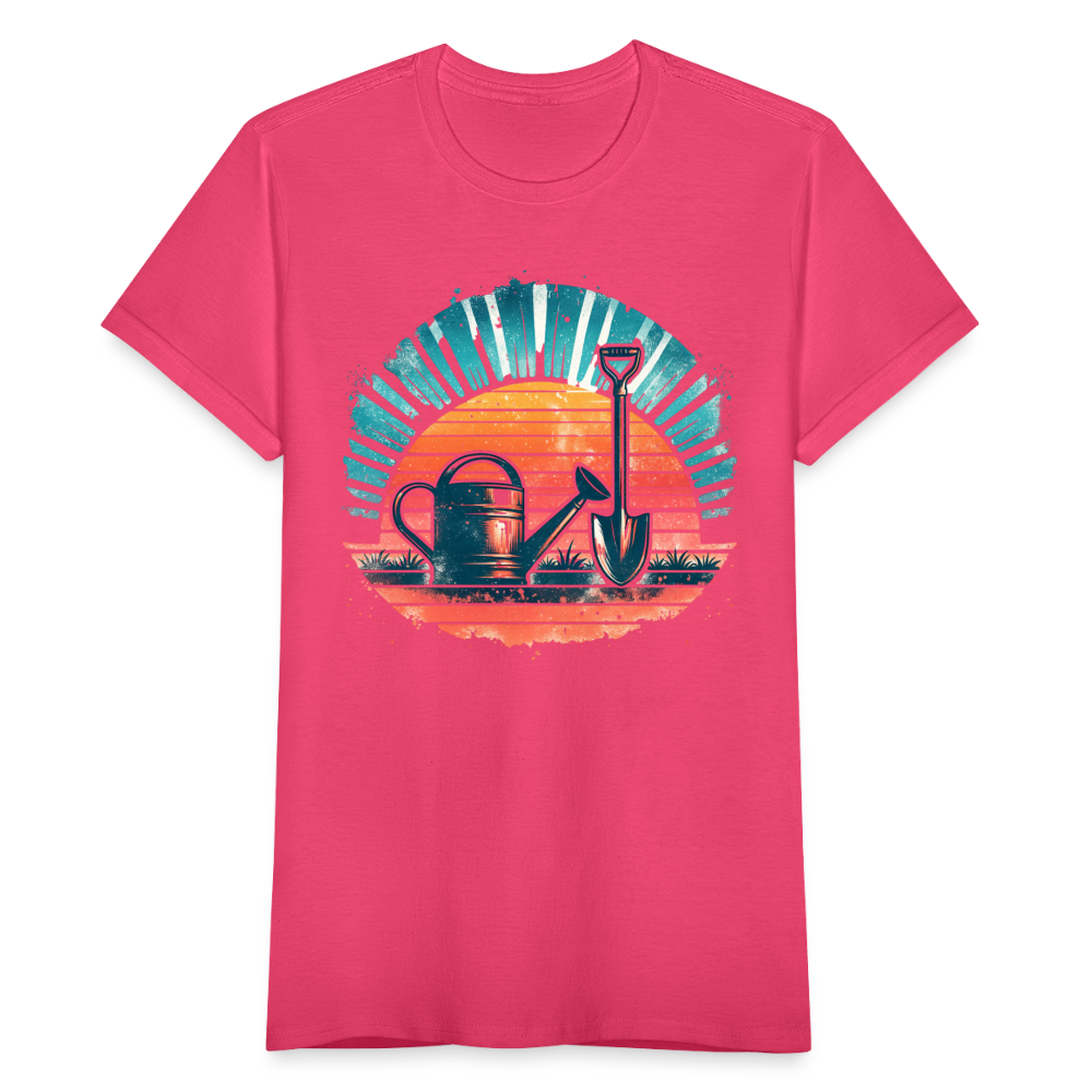 Frauen T-Shirt "Garten Elemente im Retro Stil" - Azalea